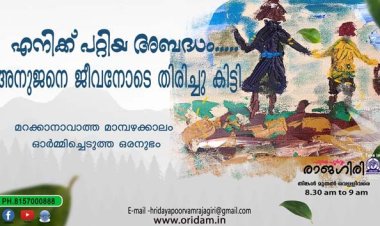 എനിക്ക് പറ്റിയ കൈയ്യബദ്ധം; അനുജനെ ജീവനോടെ തിരിച്ചു കിട്ടി - Hridayapoorvamrajagiri Aug.26